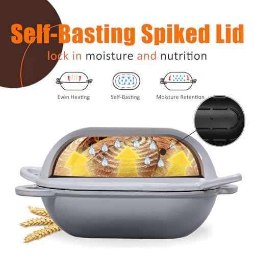 2.5 QT Enameled Cast Iron Sourdough Bread Oven