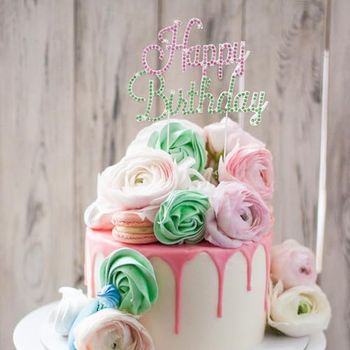 Cake Topper Gold Birthday Decorations for Women