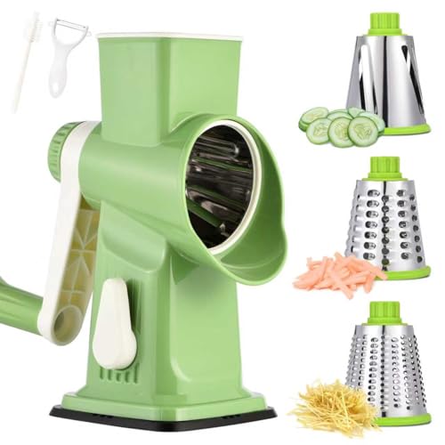 Rotary Cheese Grater Hand Crank Transparent
