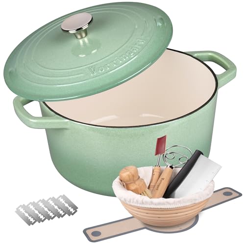 Enameled Cast Iron Dutch Oven Pot with Lid