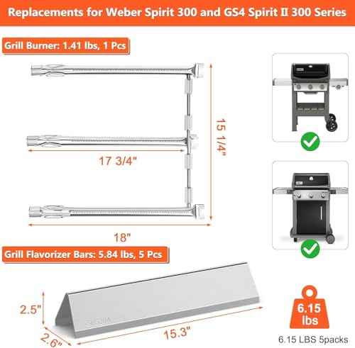 SUS304 Spirit e310 Grill Parts