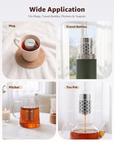 Tea Infusers Extra Fine Mesh Tea Strainers for Loose Tea