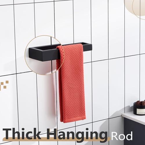 Towel Ring Matte Black Hand Towel Bar Holder 9