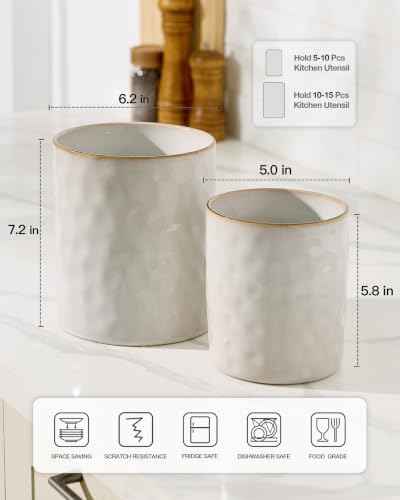 Ceramic Utensil Holder (2 Count)