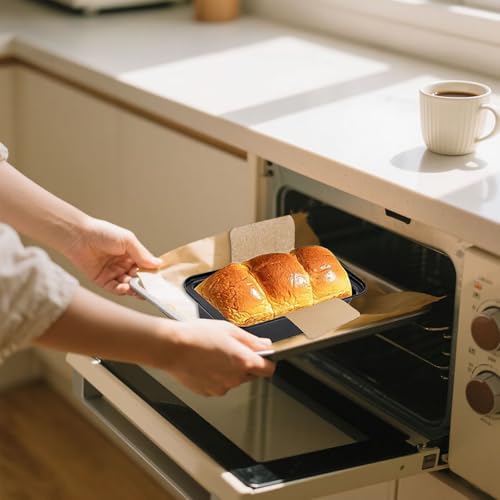 100 Pcs 8x4 in Loaf Pan Liners for Baking Bread Pan Parchment Paper (100 Count)
