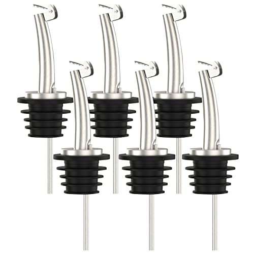 6 Pcs Oil Spout Liquor Bottle Pourer Spouts for About 3 (6 Count)