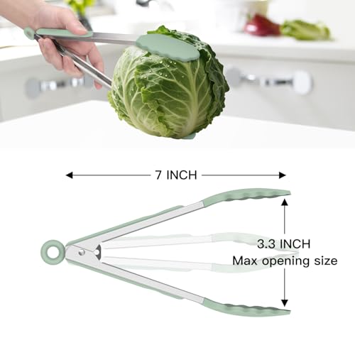 Mini Silicone Kitchen Tongs for Cooking