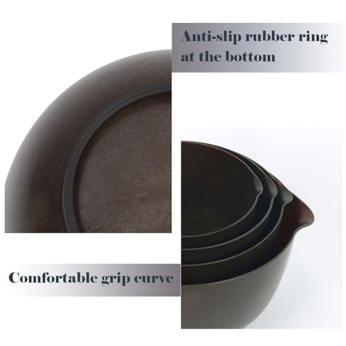 4.5 Quart Large Plastic Mixing Bowls