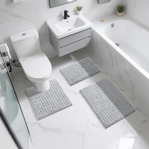 Bathroom Rugs Non Slip Washable 32x20 Inch
