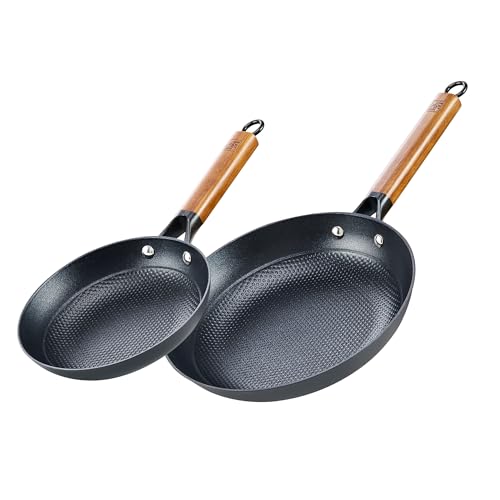 Cast Iron 8 10 Inch Nonstick Skillets (2 Count)