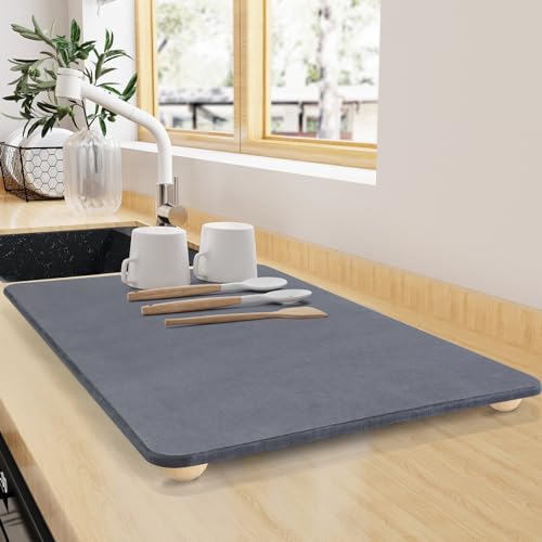 Stone Dish Drying Mat for Kitchen Counter