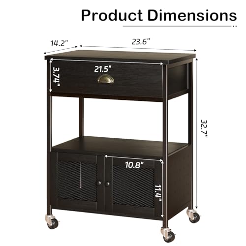 Coffee Bar Cart Cabinet