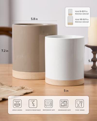Ceramic Utensil Holder (2 Count)