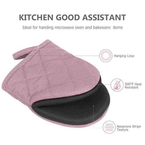 1 Pair Short Oven Mitts