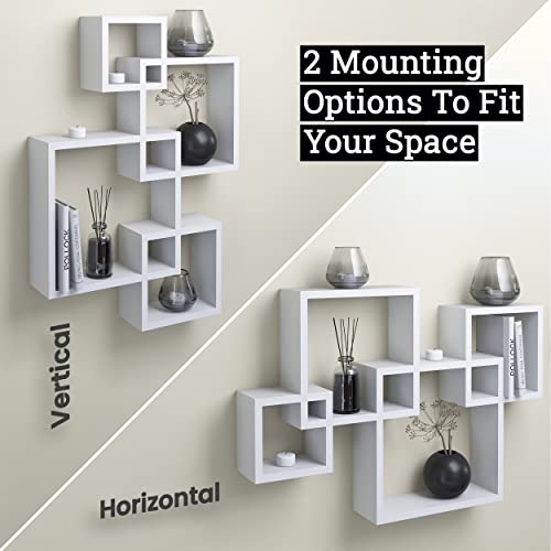 4 Cube Intersecting Shelves