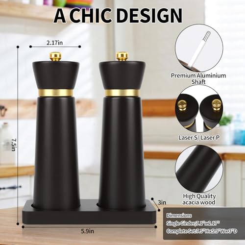 Wooden Pepper Grinder (14.9 Fl Oz)