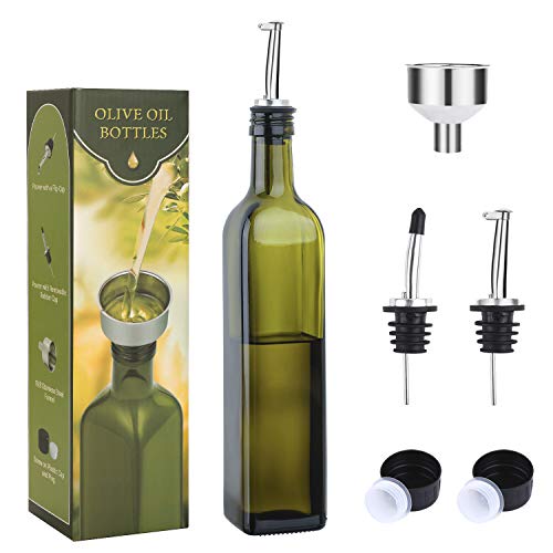 17oz Glass Olive Oil Bottle Dispenser