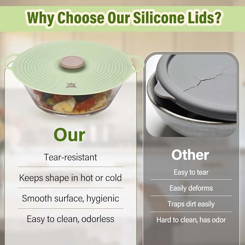 Silicone Lids for Bowl 3 Pack (3 Count)