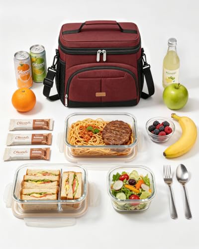 Lunch Box for Men Women Insulated Lunch Tote Cooler Bag Lunchbox