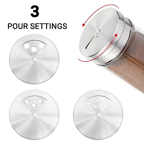 Spice Jars 3 Pack 3 oz Spice Bottles with Shaker Lids (3 Count)