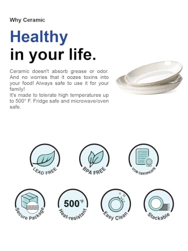 Ceramic Serving Bowls Set of 2 (2 Count)