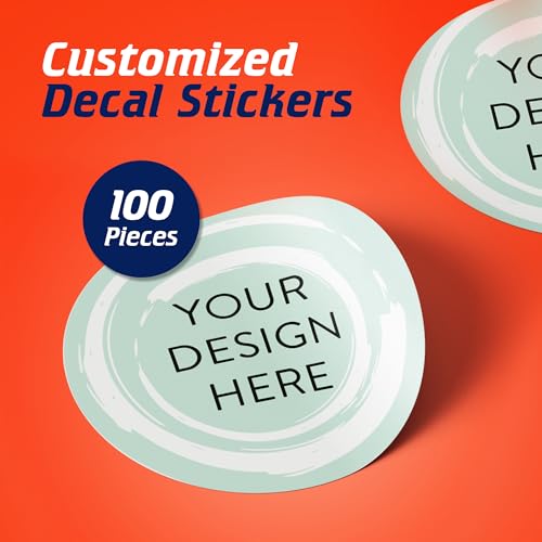 Custom Vinyl Stickers Your Image (100 Count)