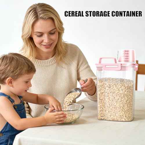 2 Pack 3 Lbs Pet Dog Cat Food Bird Seed Storage Containers for Travel (2 Count)
