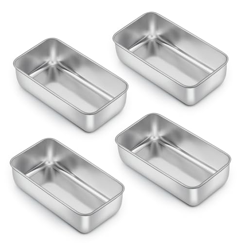 Loaf Pan for Baking Bread (4 Count)