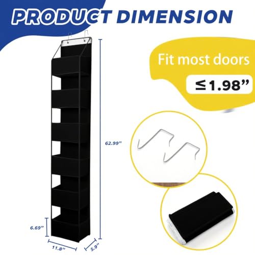 6 Tier Over The Door Hanging Organizer (6 Count)