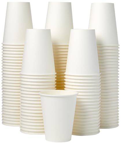 Disposable Paper Cups for Hot and Cold Beverages (1000 Count)