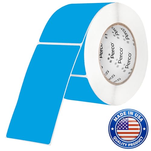 Light Blue 3x5 Inch Perforated Sticker Labels