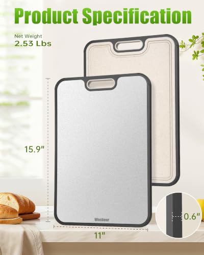 Titanium Cutting Board for Kitchen 16" x 11"