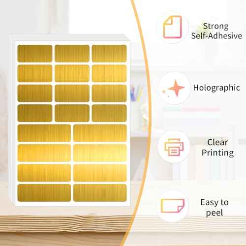 Gold Label Stickers Removable Writable Gift Labels