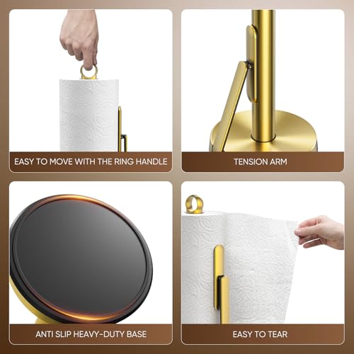 Heavy Duty Paper Towel Holder with Tension Arm