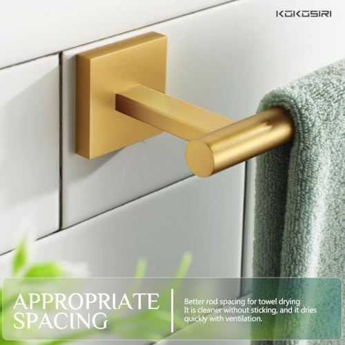 Bathroom Towel Bar Gold Hand Towel Holders Wall Mount Toilet Kitchen Cabinet Paper Holder Stainless Steel Bath Accessories