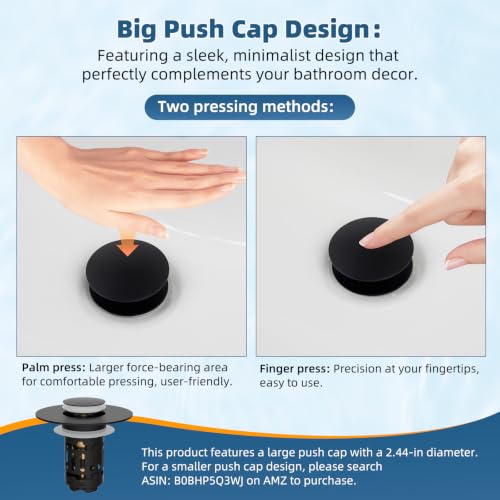 Upgraded 3 in 1 Bathroom Sink Drain Strainer
