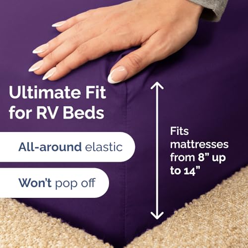 Short Queen Size 4 Piece Bed Sheet Set