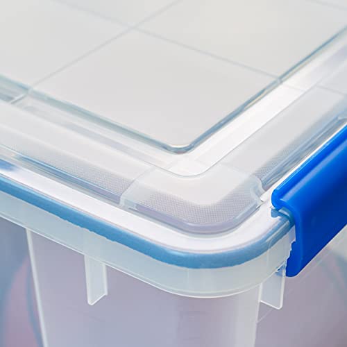 3 Pack 74 Qt Storage Bins with Gasket Lids (3 Count)