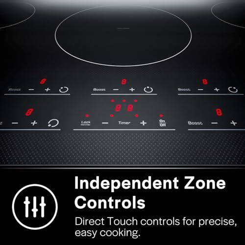 Ease 36“ Induction Cooktop 5 Burner (5 Zones)
