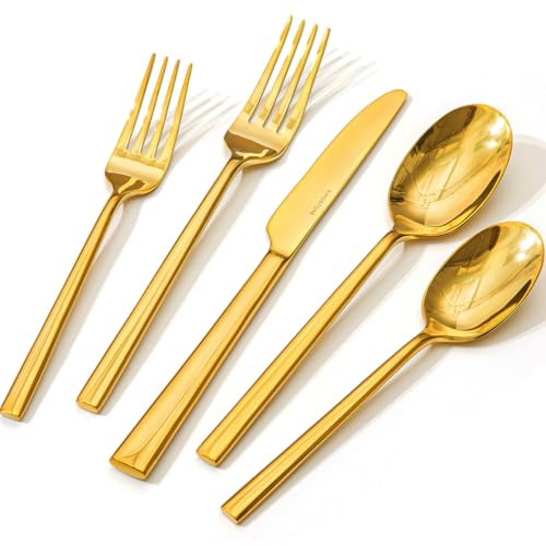 Gold Silverware Set for 8 (40 Count)