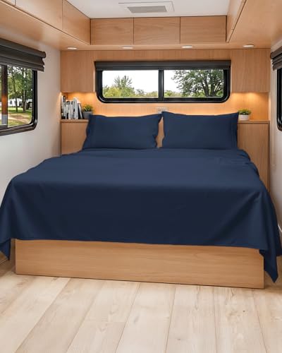 Short Queen Size 4 Piece Bed Sheet Set (4 Piece Set)