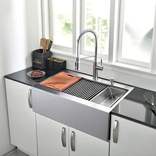33 Inch Farmhouse Kitchen Sink Drop In