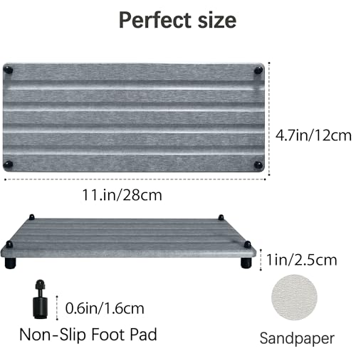 2 PCS Water Absorbing Stone Trays for Bathroom Sink Fast Drying Coasters (2 Count)