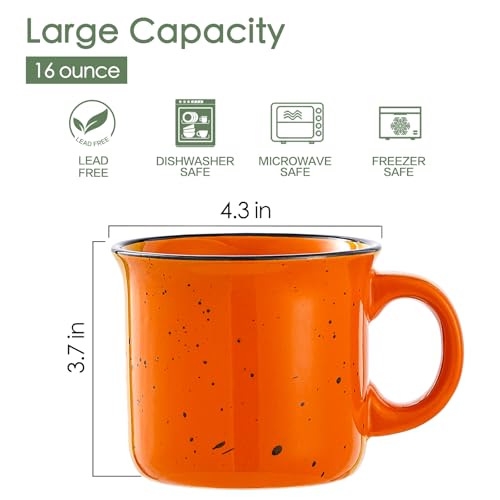 Coffee Mugs Set of 4 (6 Count)