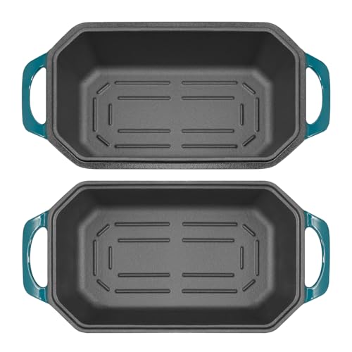 Bread Pan Cast Iron Loaf Pan with Lid Bread Loaf Pan 8.5x4.5 Inch Loaf Pan Enameled Cast Iron Sourdough Loaf Pan