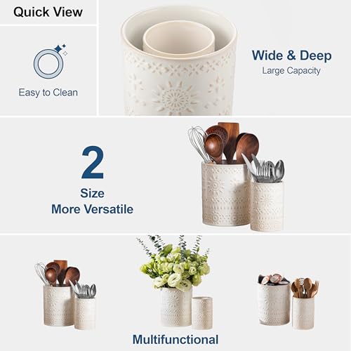 Ceramic Utensil Holder Set of 2 (2 Count)
