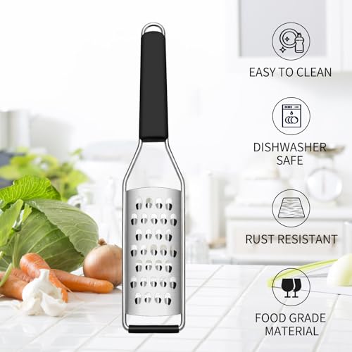 Cheese Grater Vegetable Shredder & Citrus Zester Lemon Zester for Parmesan Cheese