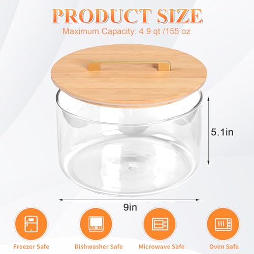 155 oz Glass Trifle Bowl with Lid
