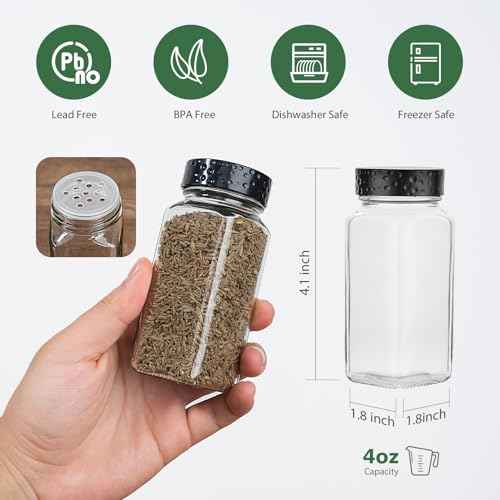 2pcs Black Spice Jars
