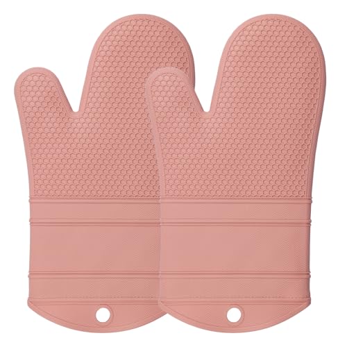 Silicone Oven Mitts Kitchen Potholder Set (2 Count)
